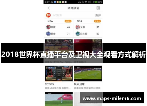 2018世界杯直播平台及卫视大全观看方式解析